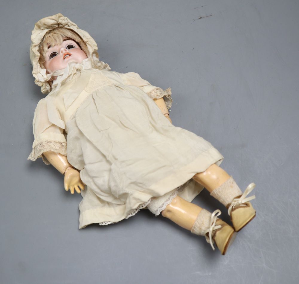 A Kestner 161 doll, original body, 13in.